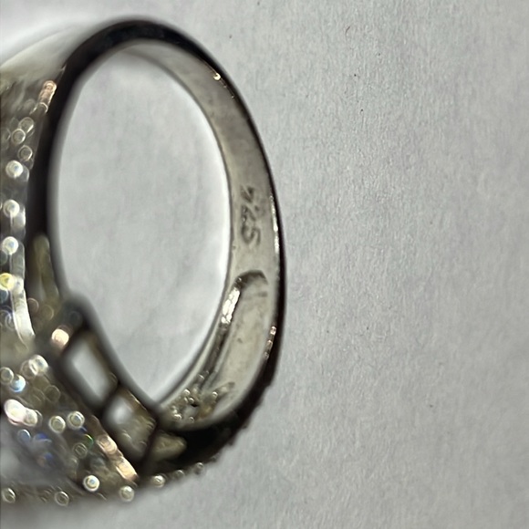 Beautiful silver ring sterling 0.925, 16 mm diameter, 100% silver - Picture 2 of 5